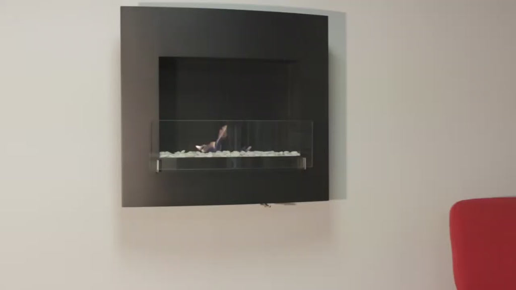 Eco Feu Wynn Wall Mounted Ethanol Fireplace Video