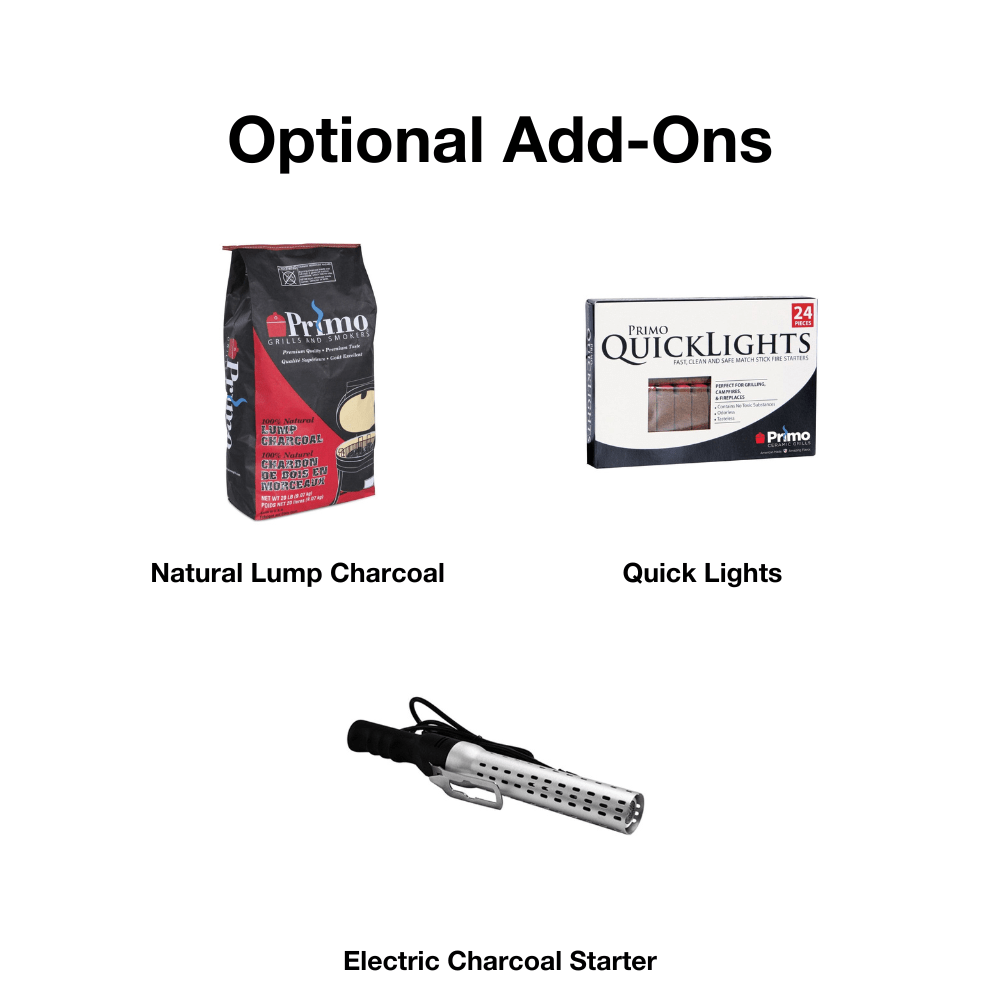 Primo Oval Ceramic Kamado Grill Optional Add-Ons