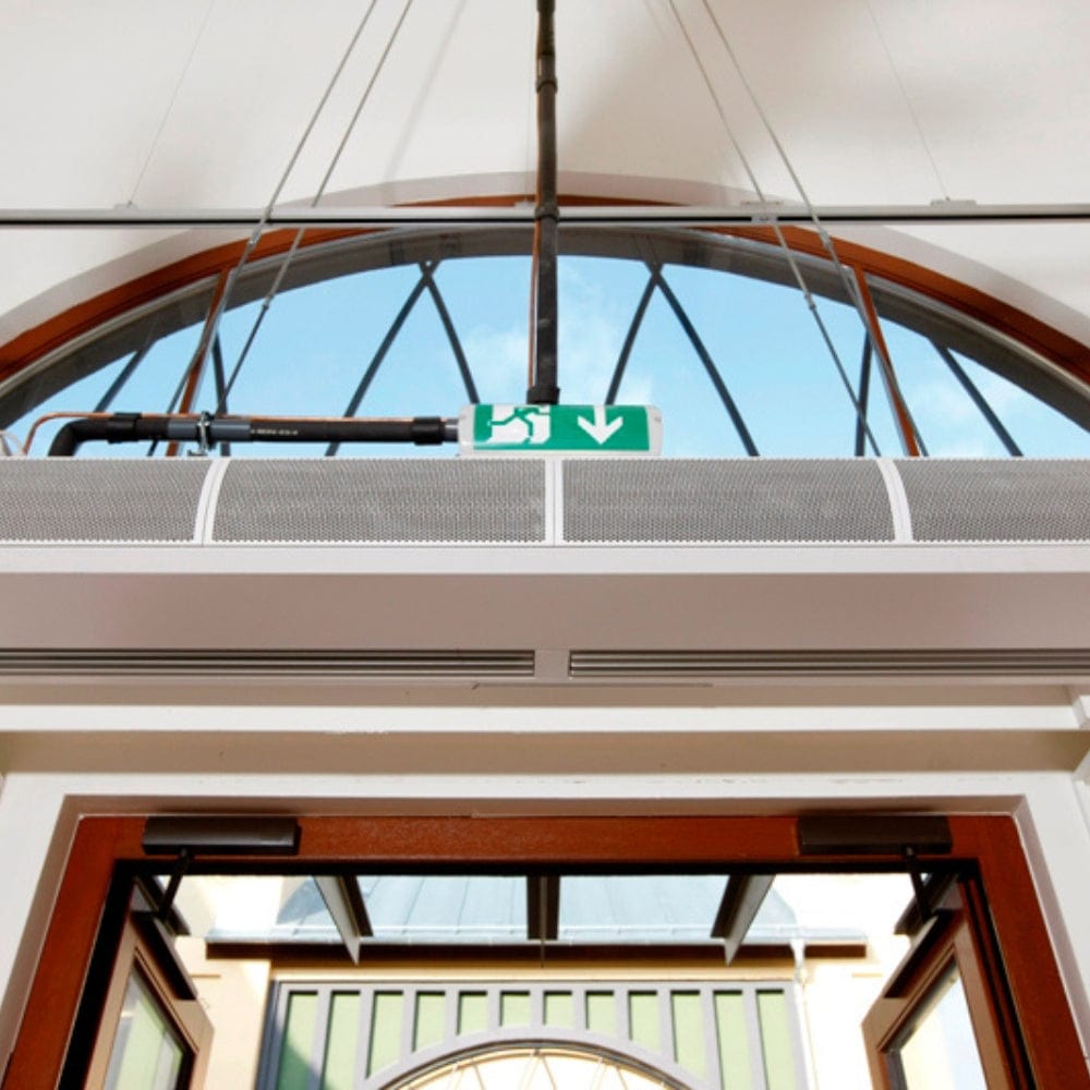 Schwank Breeze8 Wall-Mounted Air Curtain mounted above a door