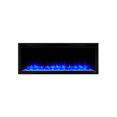 simplifire allusion platinum 50" electric fireplace with blue flames