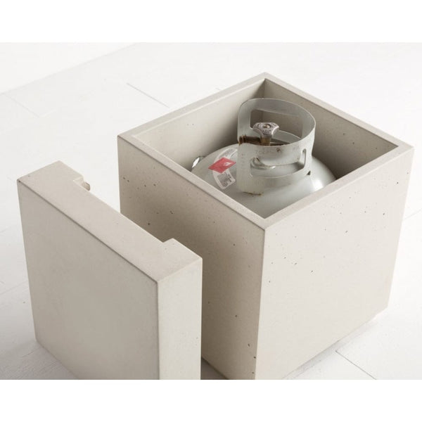 propane tank inside a tank table