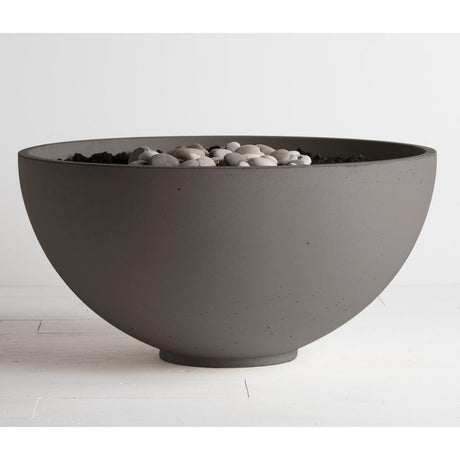 gray hemi gas fire pit