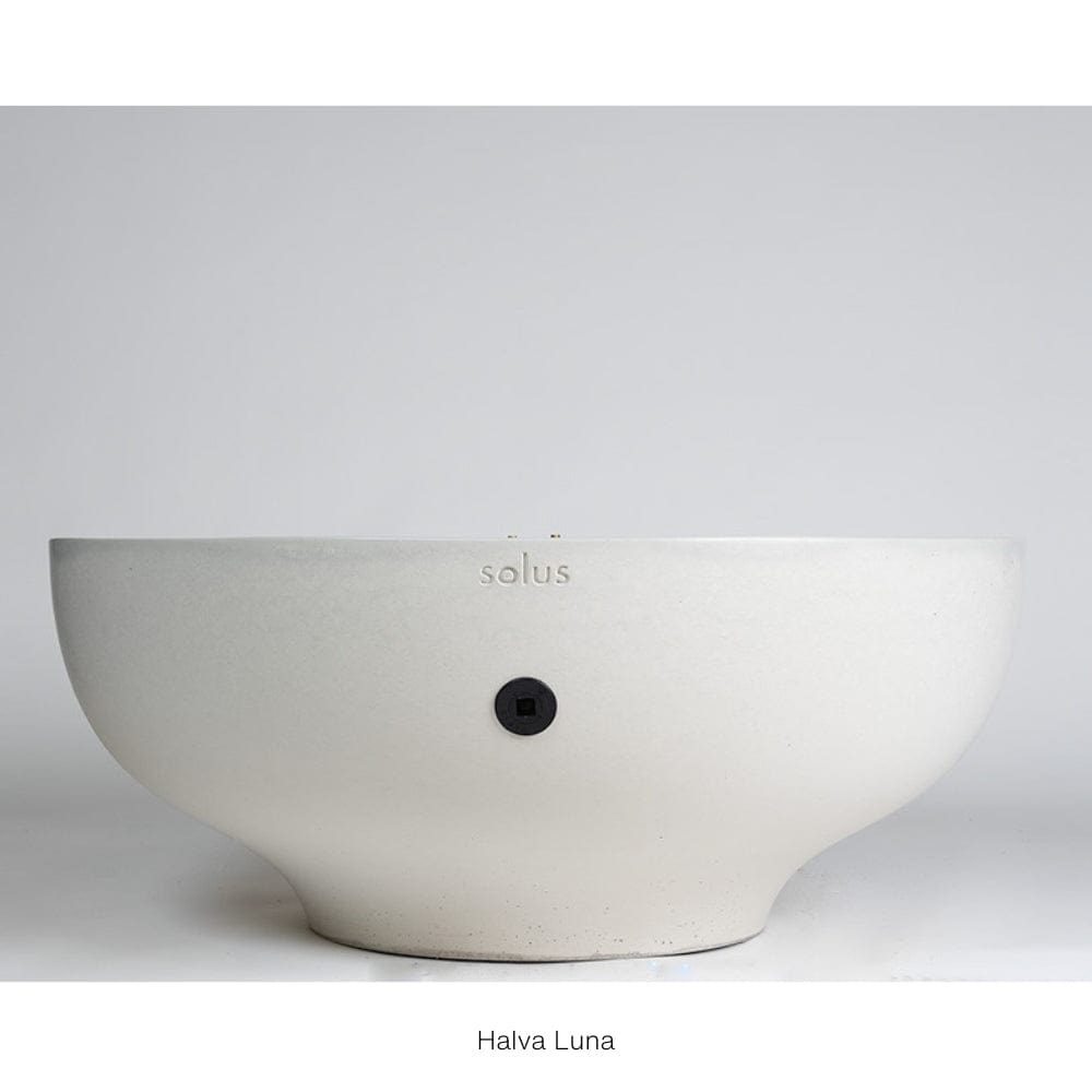 solus luna 42 gas fire pit in halva color