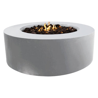 stonelum coliseo 1 round white gas fire pit