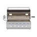 Summerset TRL 32-Inch 3-Burner Built-in Gas Grill with Lights