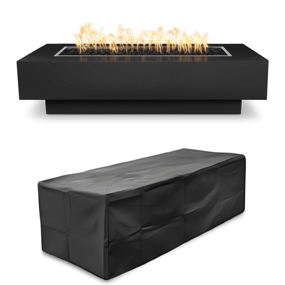 Top Fires Coronado 15-Inch Match-Lit Gas Fire Pit with Canvas Cover Bundle