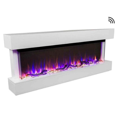 Touchstone Chesmont 50-Inch Wall Mounted 3-Sided Smart Electric Fireplace