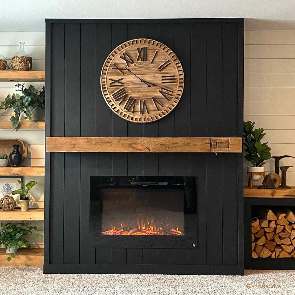 Touchstone Forte 40-Inch electric fireplace installed in a room