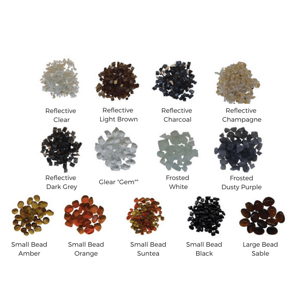 Amantii Fireplace Media - Decorative Glass for Gas and Electric Fireplaces