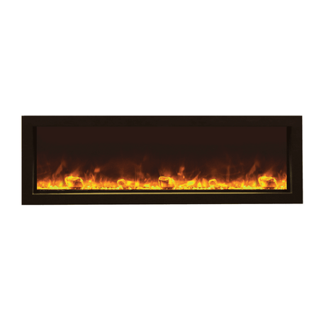 Amantii Panorama SLIM 50-Inch Built-in Indoor/Outdoor Electric Fireplace with Yellow Flame