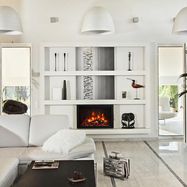 Amantii Traditional 30" Built-in Electric Fireplace in Living Room