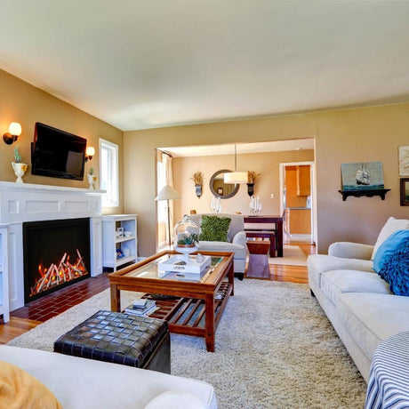 Amantii Traditional 48" Built-in Electric Fireplace in a traditional Living Room