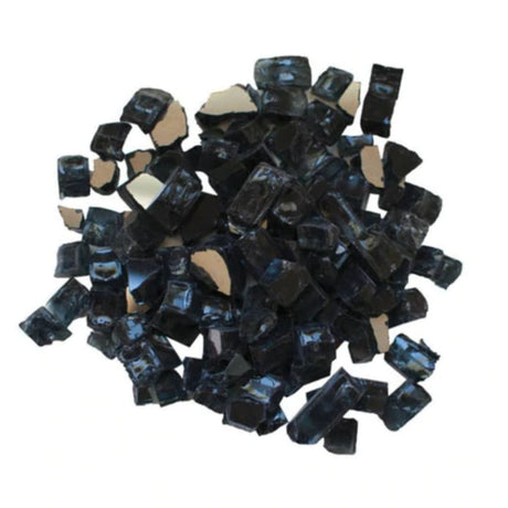 Reflective fireglass Charcoal