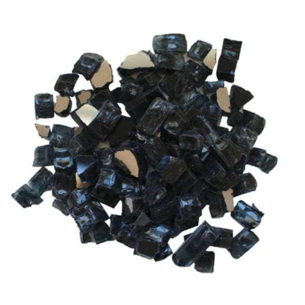 Reflective fireglass Charcoal