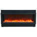 Amantii Panorama DEEP 50-Inch Built-in Indoor/Outdoor Electric Fireplace (BI-50-DEEP) with red Flame