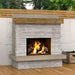 American Fyre Designs Brooklyn 68" Free Standing Outdoor Gas Fireplace Lifestyle