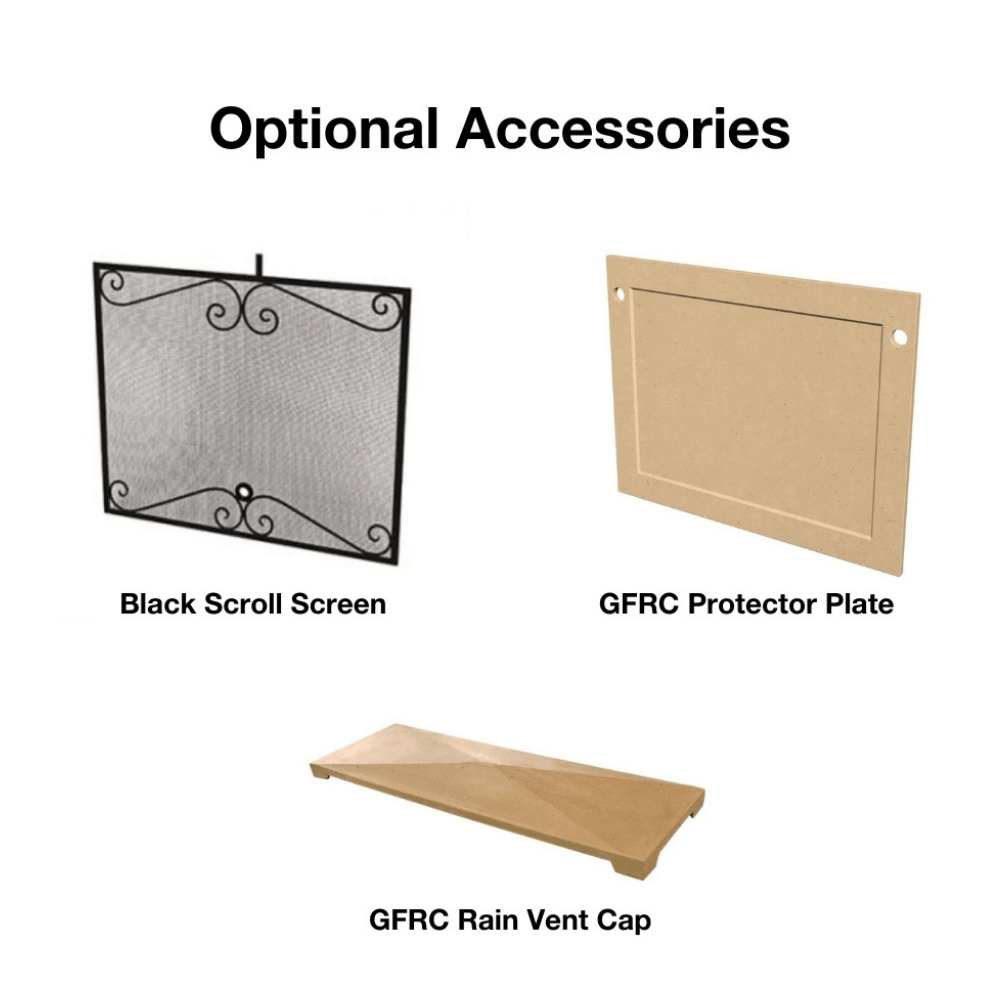 Optional Accessories for Cordova gas fireplace