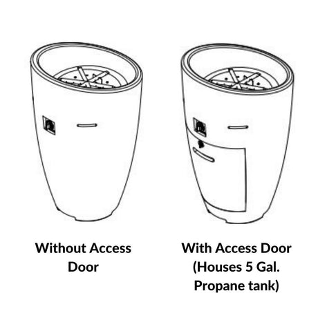 American Fyre Designs Eclipse 23" Free Standing Outdoor Gas Fire Urn Comparison