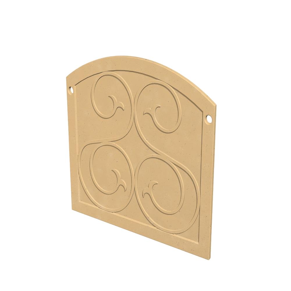 American Fyre Designs Arched GFRC Protector Plate for Phoenix and Mariposa Fireplaces