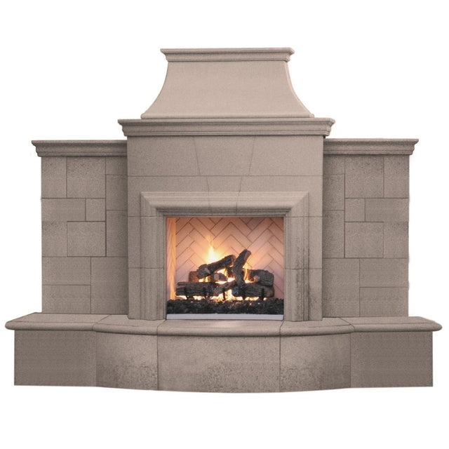 American Fyre Designs Grand Petite Cordova 127" Recessed Hearth Outdoor Gas Fireplace