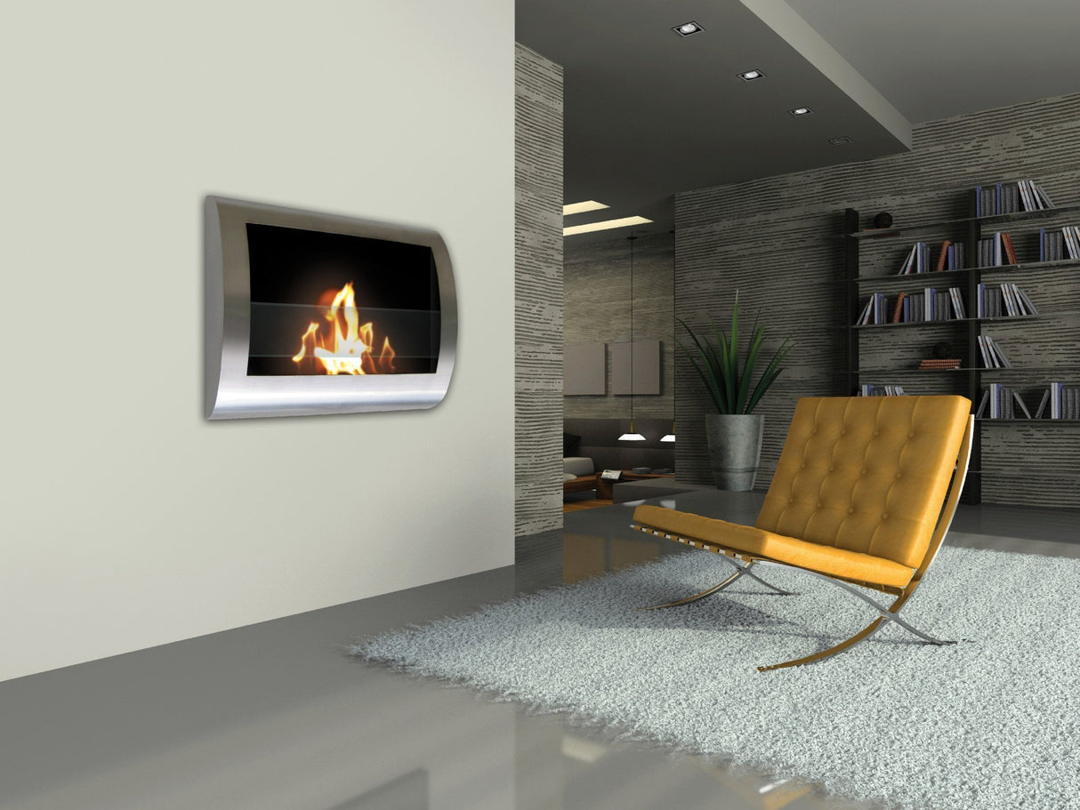 Ethanol Fireplace - Anywhere Fireplace Chelsea Wall Mounted Ethanol Fireplace