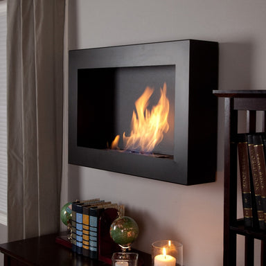 Anywhere Fireplace SoHo - Wall Mounted Ethanol Fireplace - Black