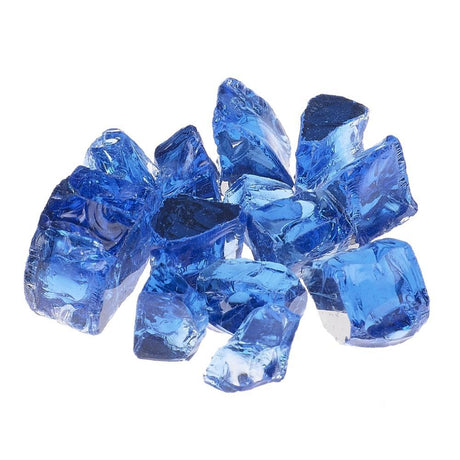 Athena 1/2″ Reflective Fire Glass Poseidon Blue