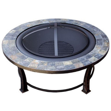 AZ Patio Heaters Slate Tile 40" Round Fire Pit (FT-51216)