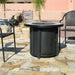 AZ Patio Heaters Tile Top 30" Round Gas Fire Pit Table With Cover