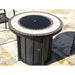 AZ Patio Heaters Tile Top 30" Round Gas Fire Pit Table with Burner Cover