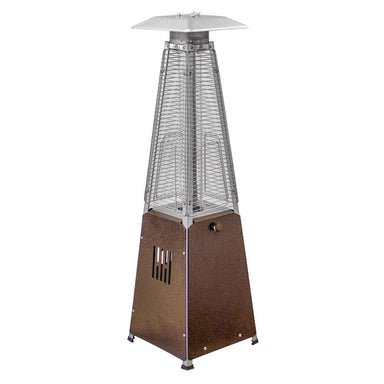 AZ Patio Heaters Hiland Bronze Tabletop Propane Patio Heater with Flame