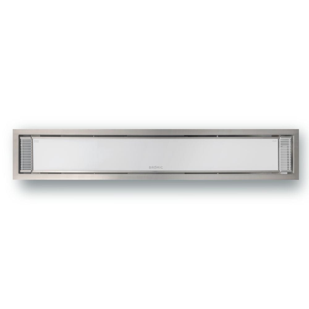 White Bromic Platinum Smart Heat Electric Heater Flush Mounted Installation