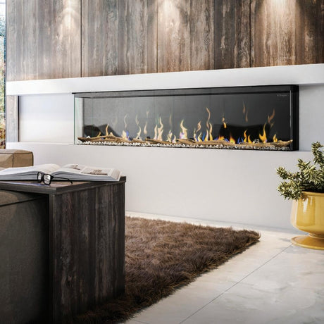 Dimplex Ignite XL Bold 3-Sided Electric Fireplace 3-Sided Installation In an Office