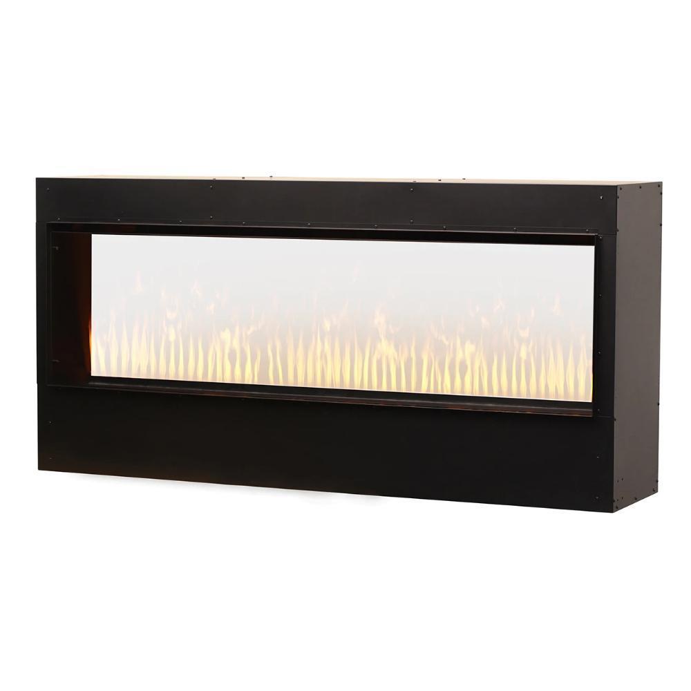 Dimplex Opti-myst® Pro 1500 65-Inch Vapor Fireplace with Heater Angled with Front Glass