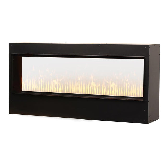 Dimplex Opti-myst® Pro 1500 65-Inch Vapor Fireplace with Heater Angled with Front Glass