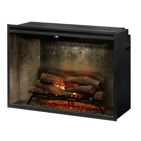 Dimplex Revillusion™ 36" - Built-in Electric Firebox Weathered Concrete Interior