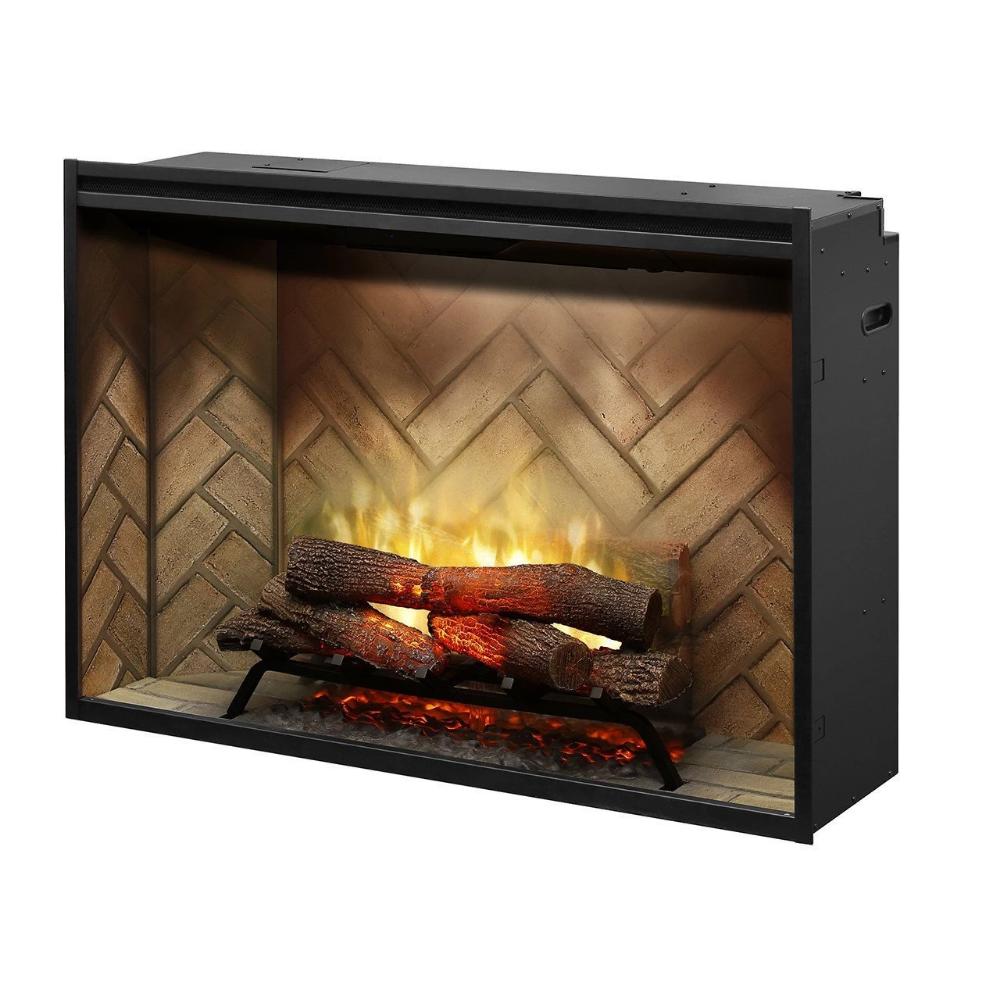 Dimplex RBF42 Revillusion™ 42-Inch Built-in Electric Firebox - Herringbone Brick Interior
