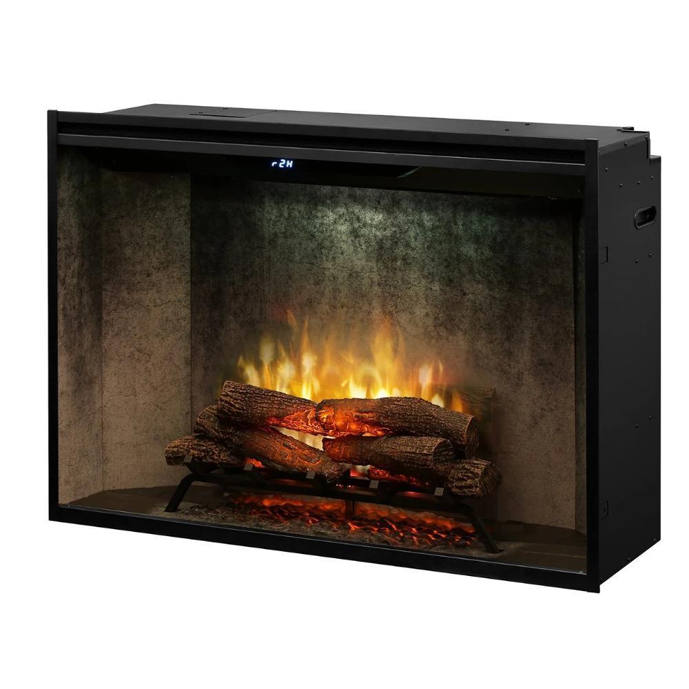 Dimplex Revillusion™ 42-Inch Built-in Electric Firebox Weather Concrete Interior