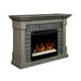 Dimplex Royce 52-Inch Electric Fireplace and Mantel Package with Acrylic Ice Side View
