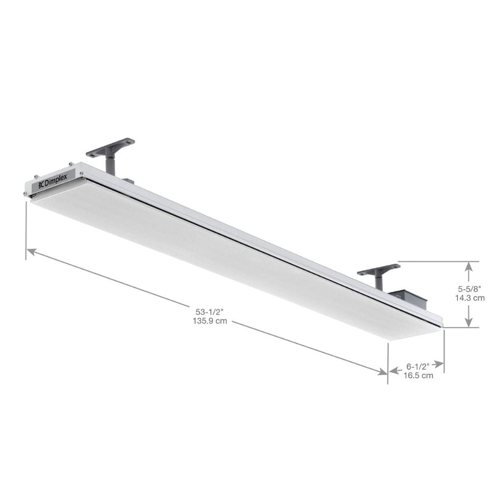 Dimplex DLW Series 1500W White Infrared Electric Heater Dimensions