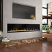 74-Inch Linear Electric Fireplace Beneath TV