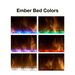 dimplex multi-fire sl ember bed color options