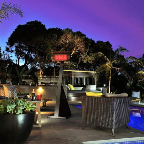 Dimplex Portable Outdoor Infrared Propane Heater (DGR32PLP) by the Pool