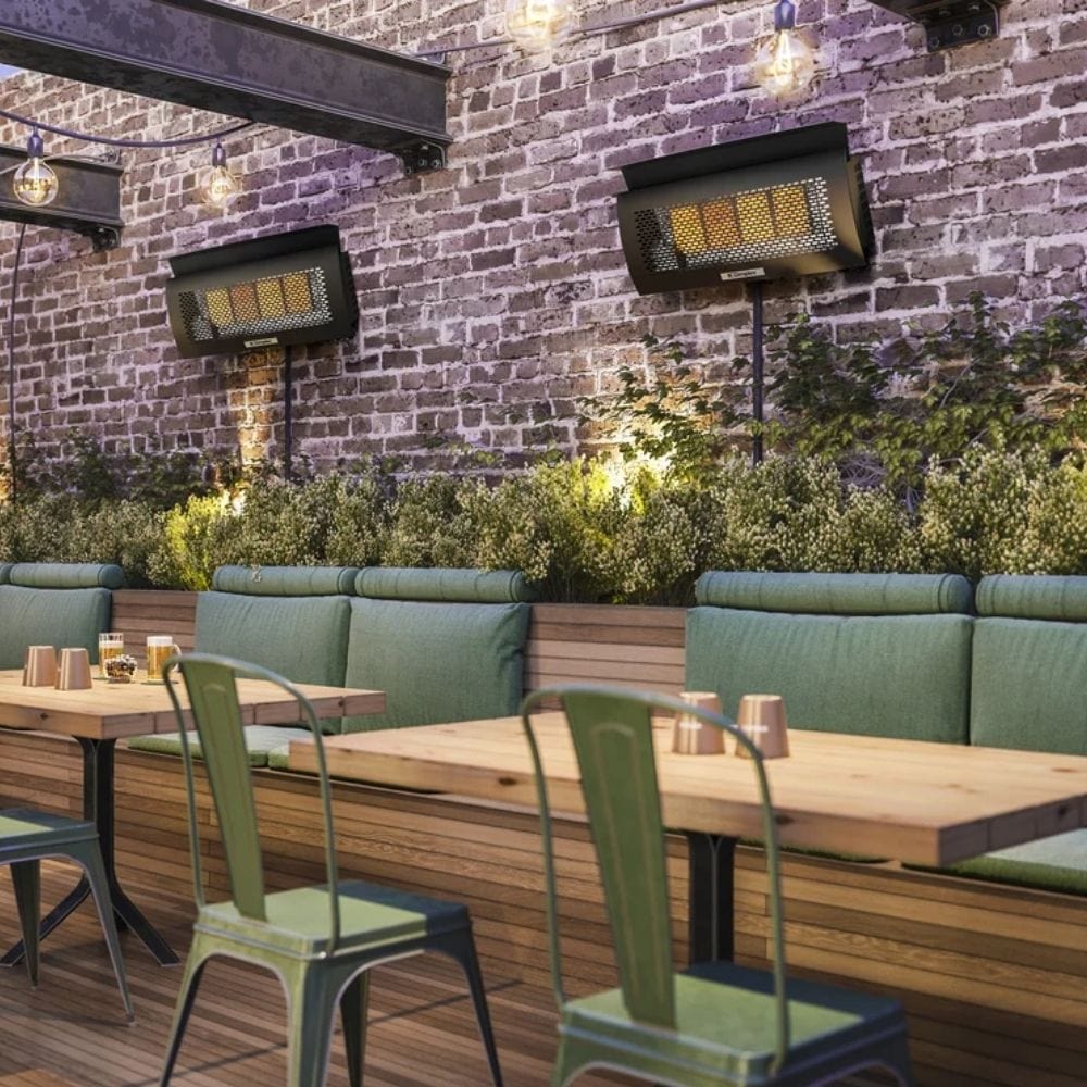 Dimplex Wall-mounted Outdoor Natural Gas Infrared Heater in Cafe