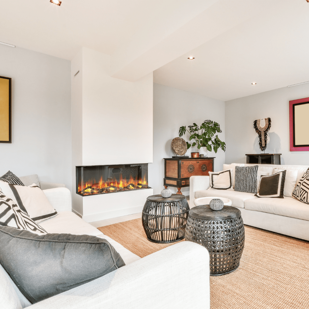 Dynasty Melody Smart Electric Fireplace Corner Living Room