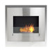 Eco-Feu Wynn 36-Inch Wall Mounted/Built-in Ethanol Fireplace in Stainless Steel