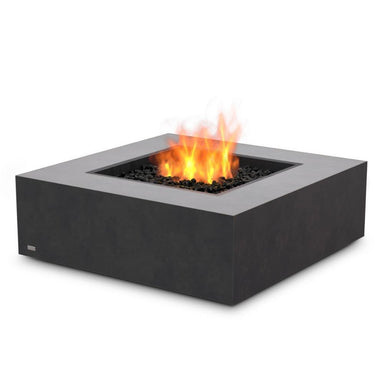 EcoSmart Fire Base 40 Square Concrete Gas Fire Pit Table in Graphite