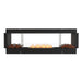 EcoSmart Fire Flex Double Sided 86" Built-in Ethanol Firebox with Decorative Boxes