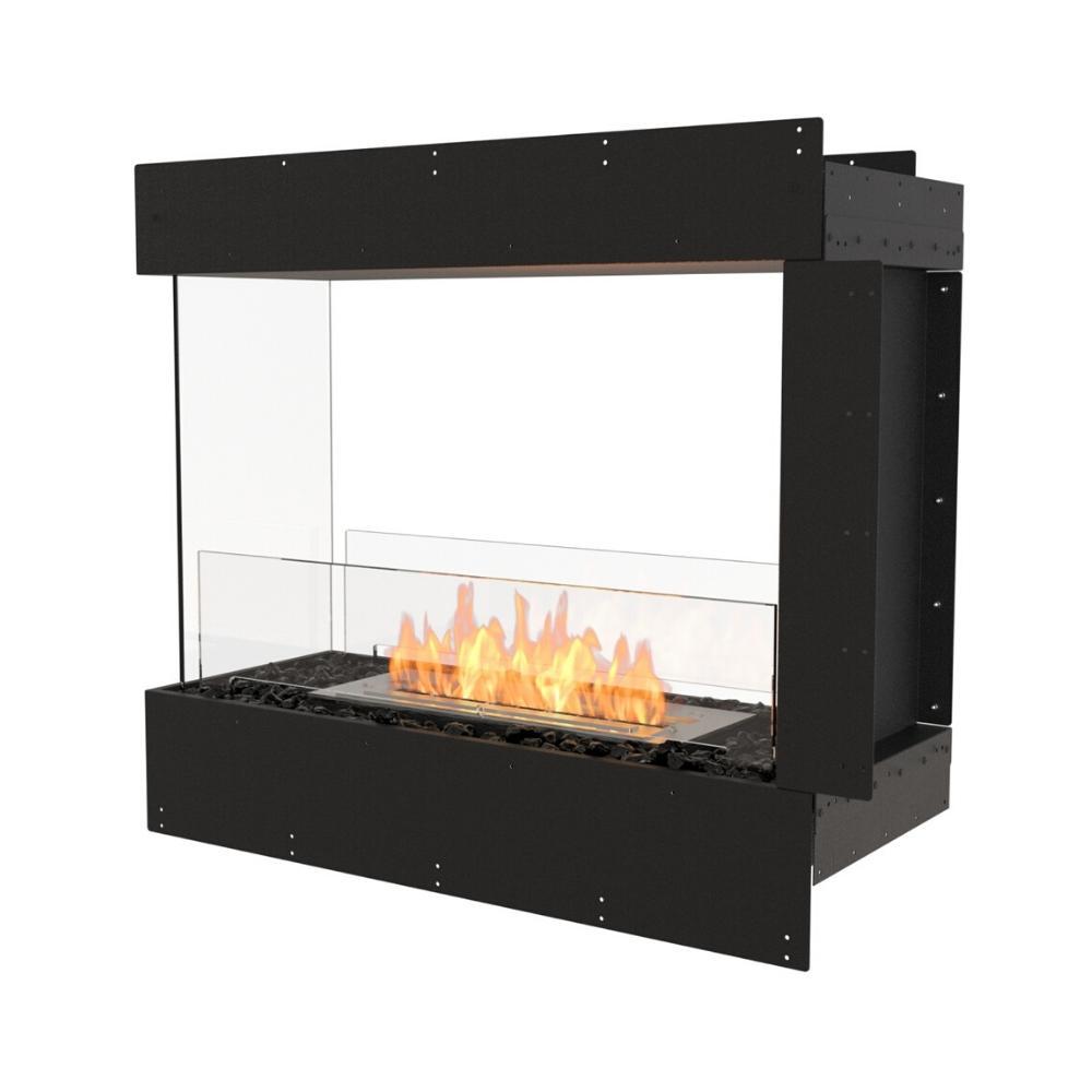 EcoSmart Fire Flex Peninsula 33" Built-in 3-Sided Ethanol Firebox
