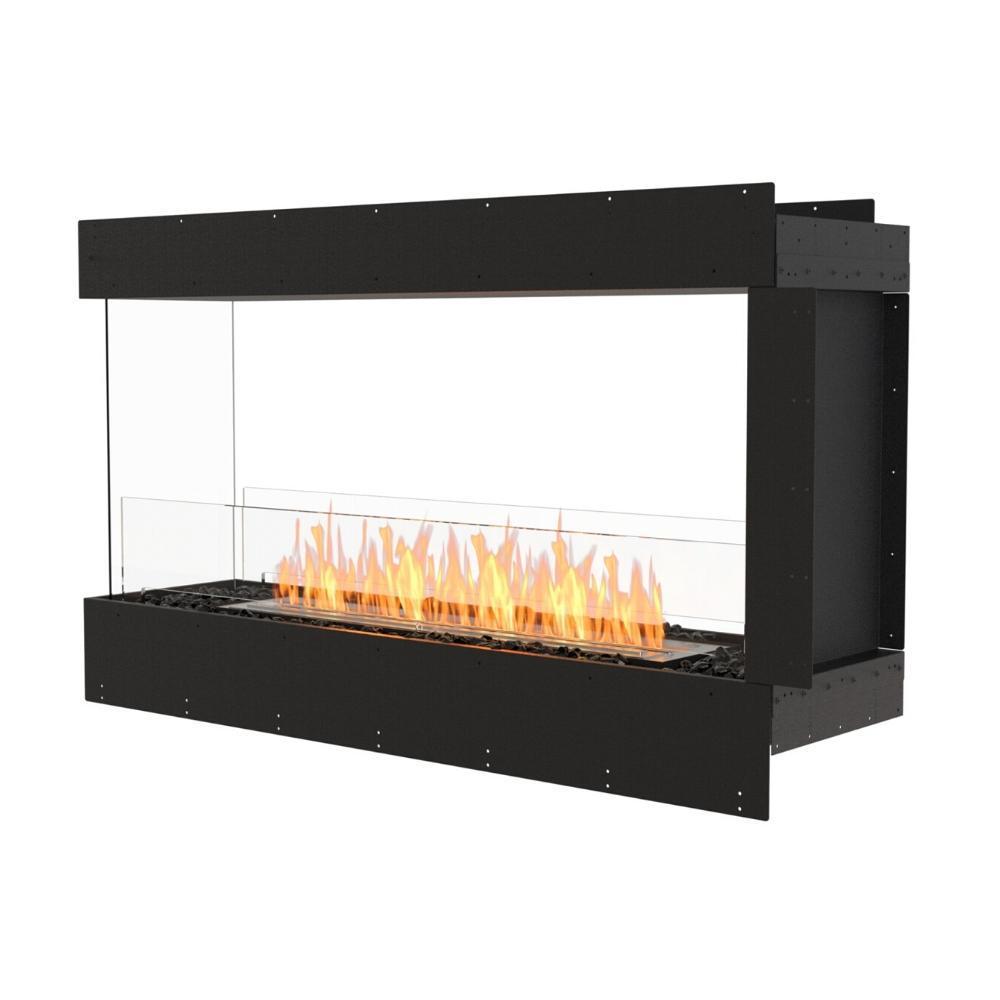 EcoSmart Fire Flex Peninsula 52" Built-in 3-Sided Ethanol Firebox